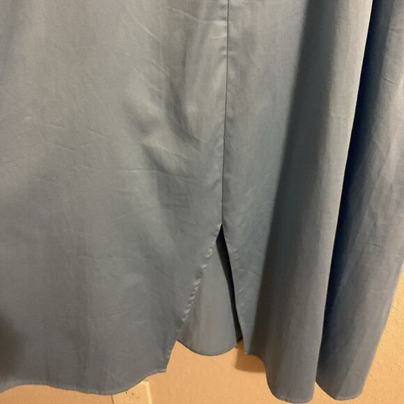 NWT Alden Adair Taylor Dress Roller Skate Puff Sleeve Midi Dress Blue Size Small - Picture 9 of 14